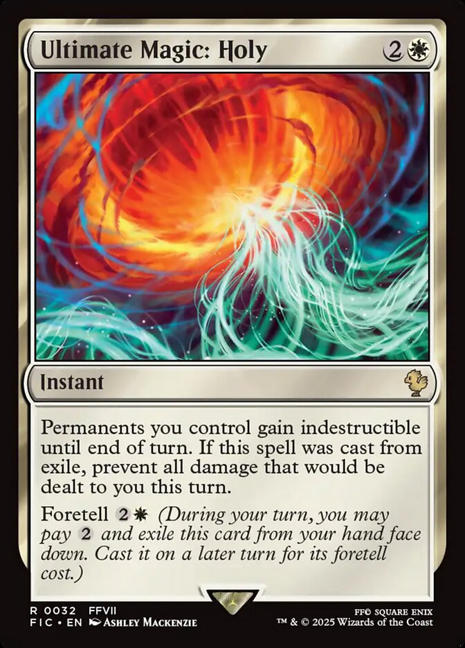 Ultimate Magic: Holy (32) - [Surge Foil] Final Fantasy Commander (FIC)