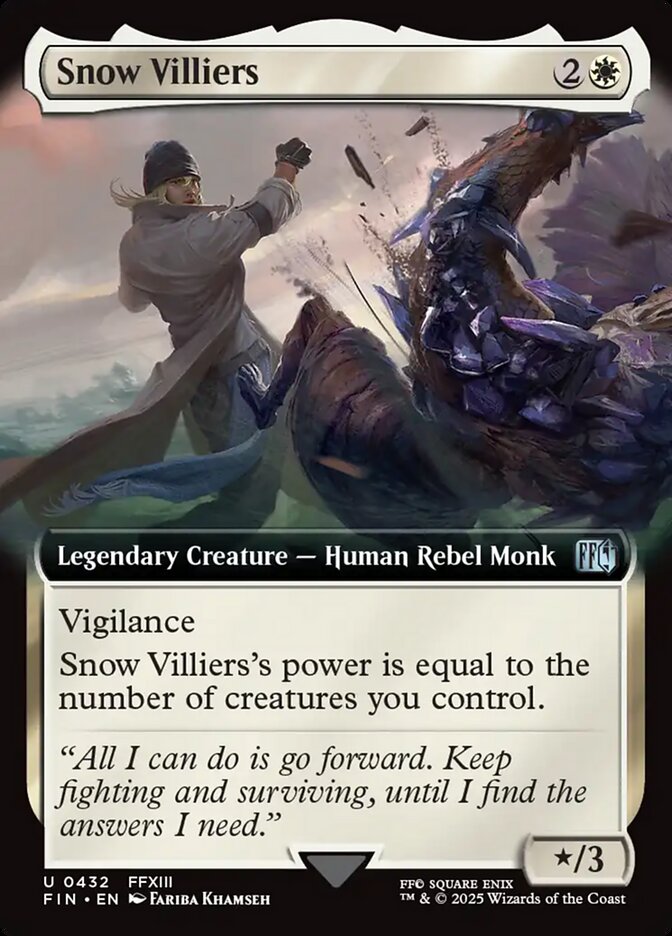 Snow Villiers (432) - [Foil, Extended Art] Final Fantasy (FIN)