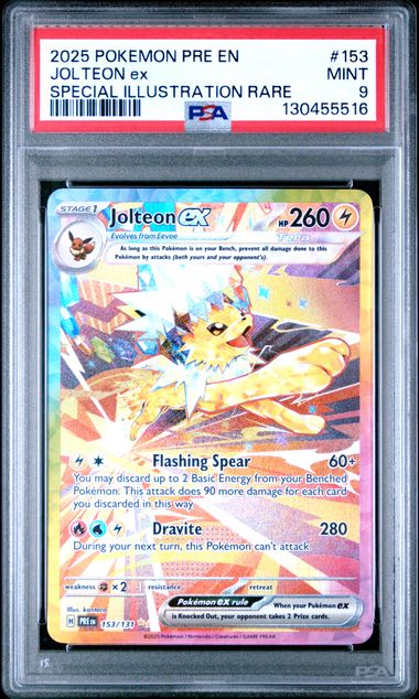 Jolteon ex #153 - [Graded PSA 9] SV: Prismatic Evolutions (PRE)