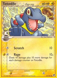 Totodile Delta Species (67) - EX Dragon Frontiers (DF)
