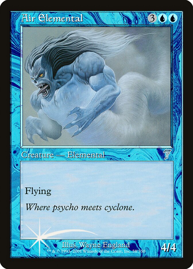 Air Elemental (58) - Seventh Edition (7ED)