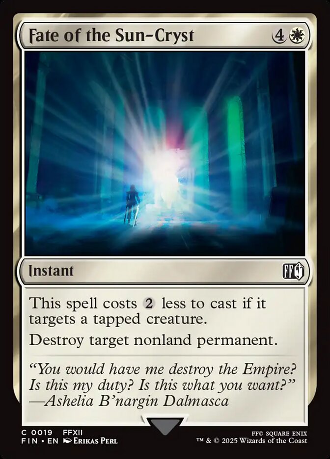 Fate of the Sun-Cryst (19) - [Foil] Final Fantasy (FIN)