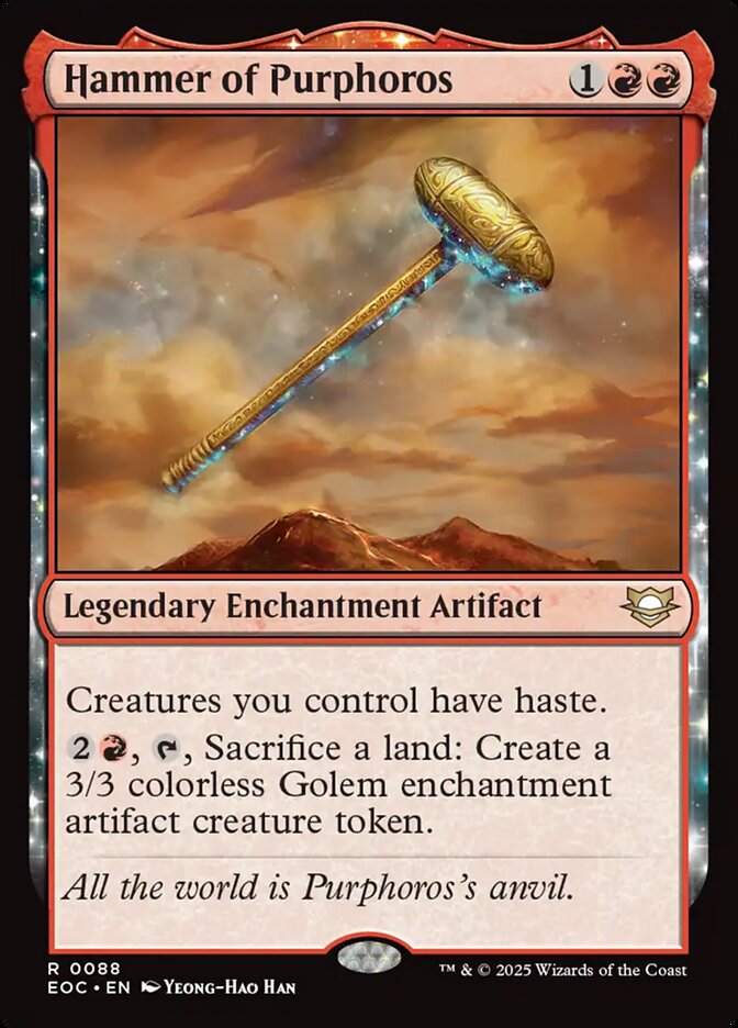 Hammer of Purphoros (88) - Edge of Eternities Commander (EOC)