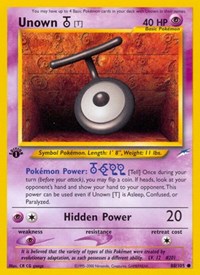 Unown T (88) - Neo Destiny (N4)