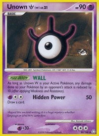 Unown W (80) - Legends Awakened (LA)