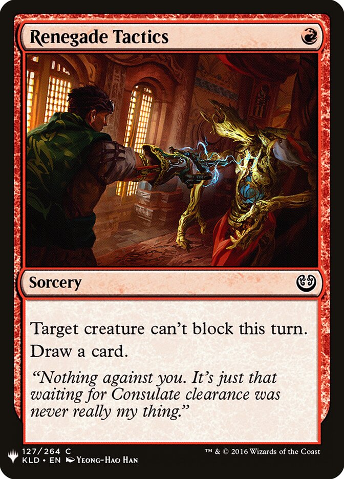 Renegade Tactics (KLD-127) - The List (PLST)