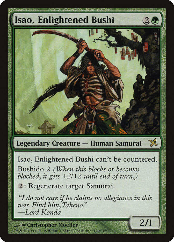 Isao, Enlightened Bushi (129) - Betrayers of Kamigawa (BOK)