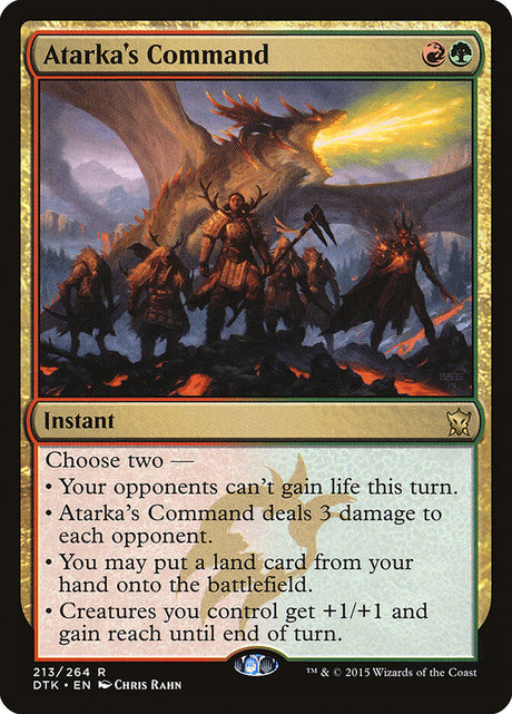 Atarka's Command (213) - Dragons of Tarkir (DTK)