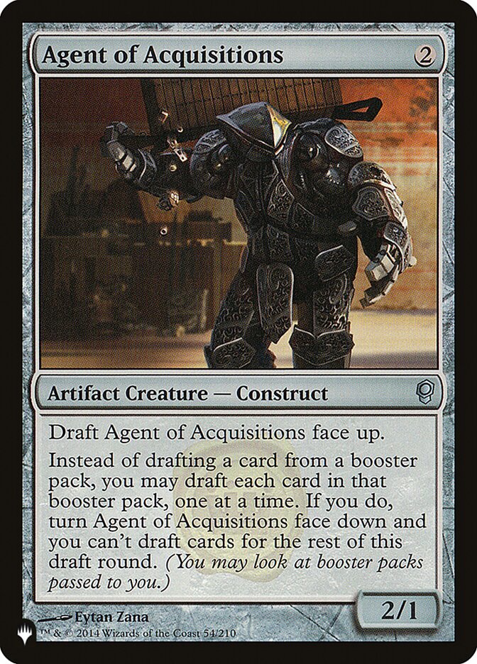 Agent of Acquisitions (CNS-54) - The List (PLST)