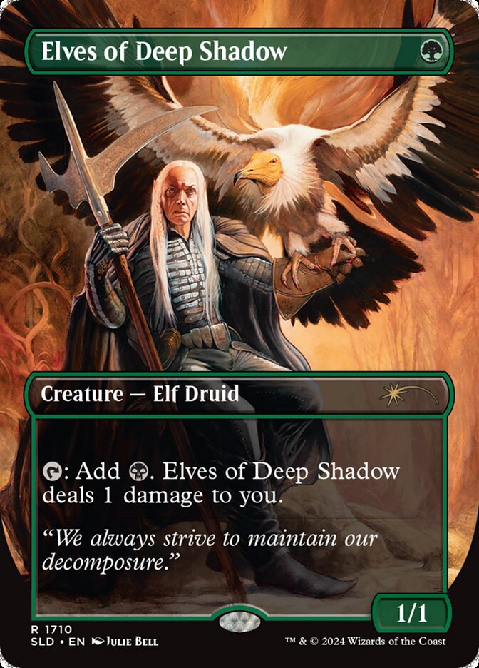 Elves of Deep Shadow (1710) - [Foil, Borderless] Secret Lair Drop (SLD)