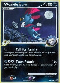 Weavile G (17) - Platinum (PL)