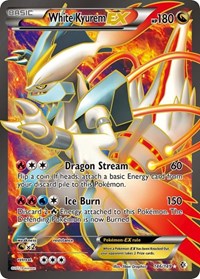 White Kyurem EX 146 Full Art (146) - Boundaries Crossed (BCR)