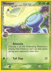 Wooper Delta Species (71) - EX Dragon Frontiers (DF)