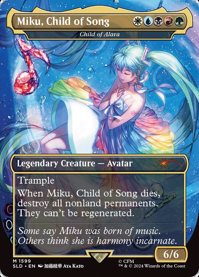 Miku, Child of Song - Child of Alara (1599) - Secret Lair Drop (SLD)