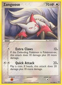 Zangoose (21) - EX Emerald (EM)
