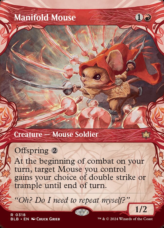 Manifold Mouse - [Foil, Showcase] Bloomburrow (BLB)