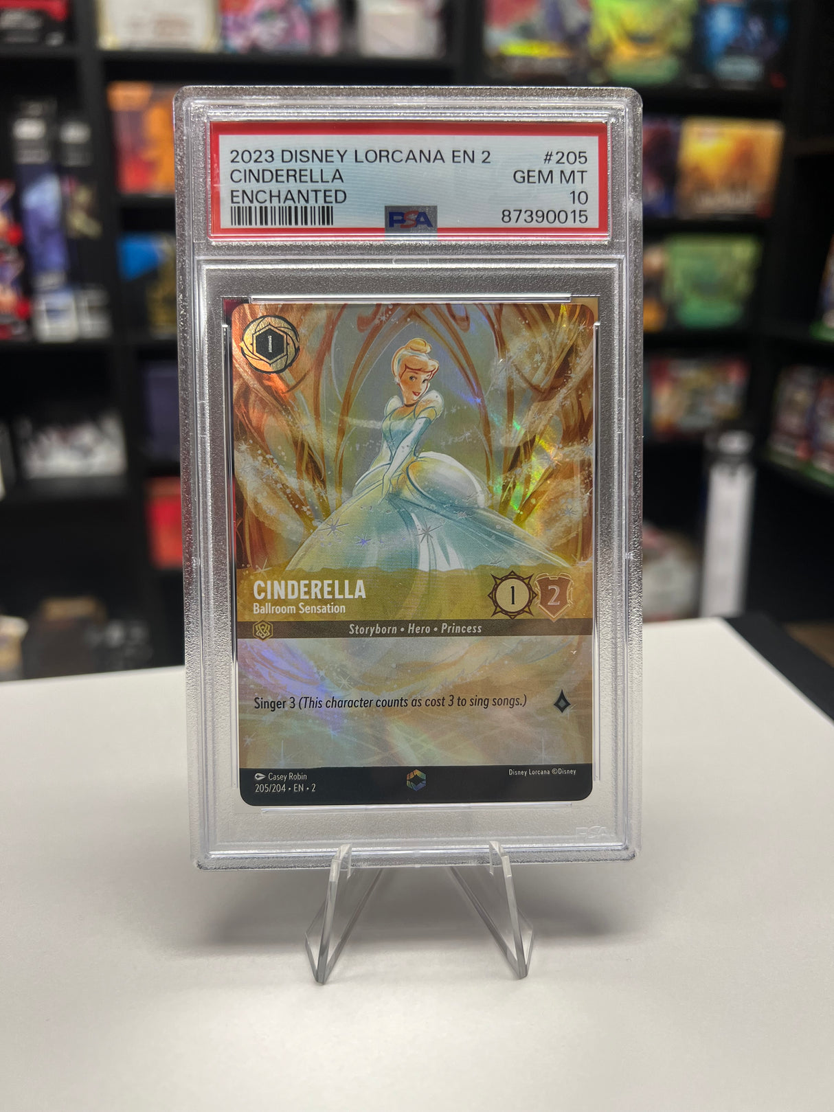 Cinderella - Ballroom Sensation - [Foil, Enchanted, Graded PSA 10] Rise of the Floodborn (2)