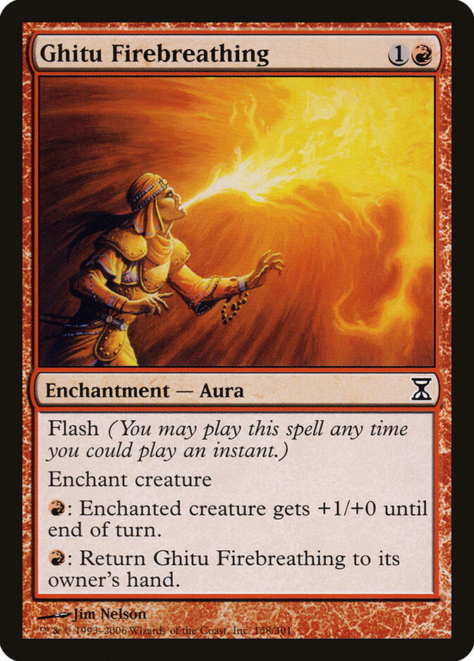Ghitu Firebreathing (158) - Time Spiral (TSP)