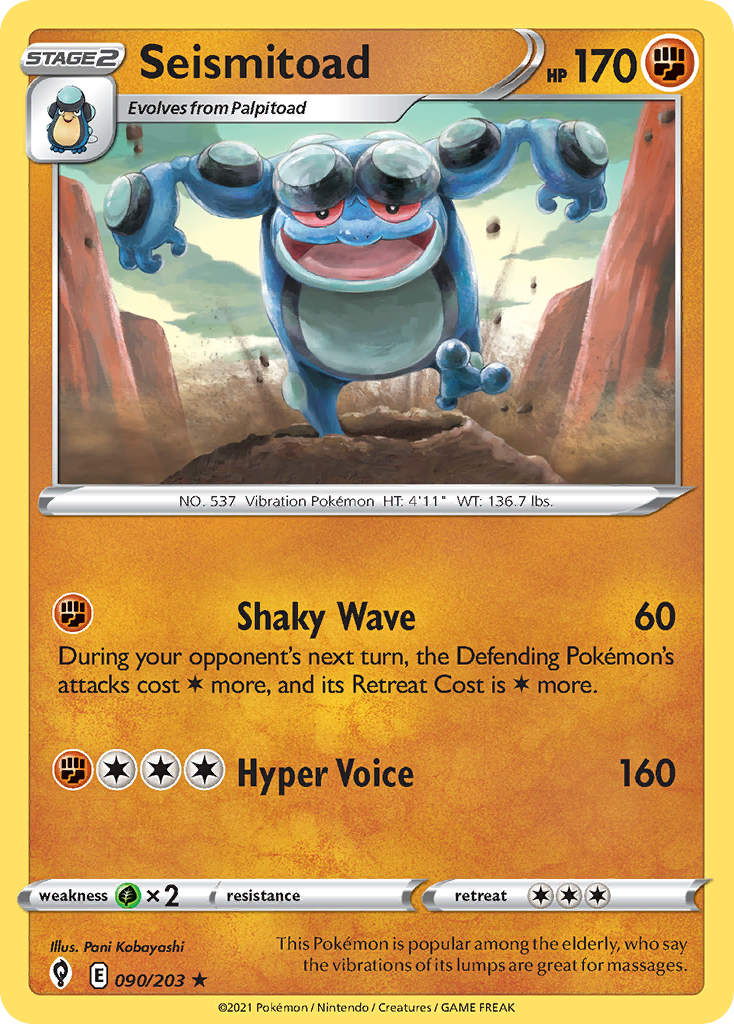 Seismitoad (90/203) - Evolving Skies (EVS)