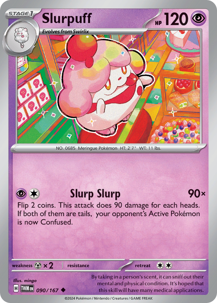 Slurpuff (90/167) - [Reverse Holo] Twilight Masquerade (TWM)