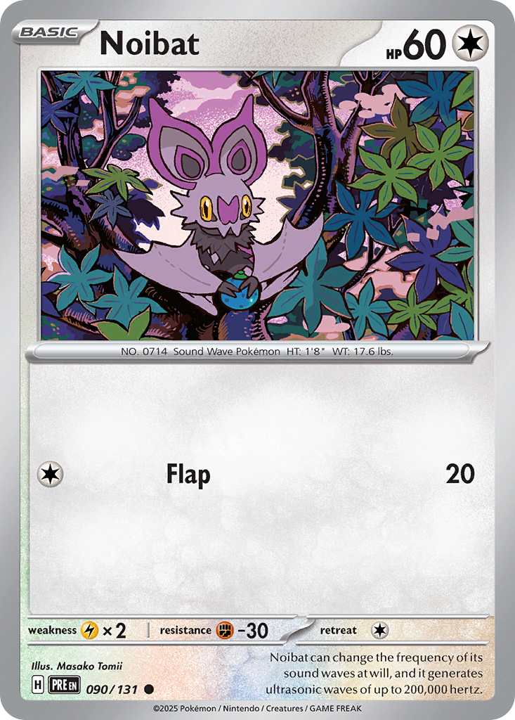 Noibat (90/131) - [Reverse Holo] Prismatic Evolutions (PRE)