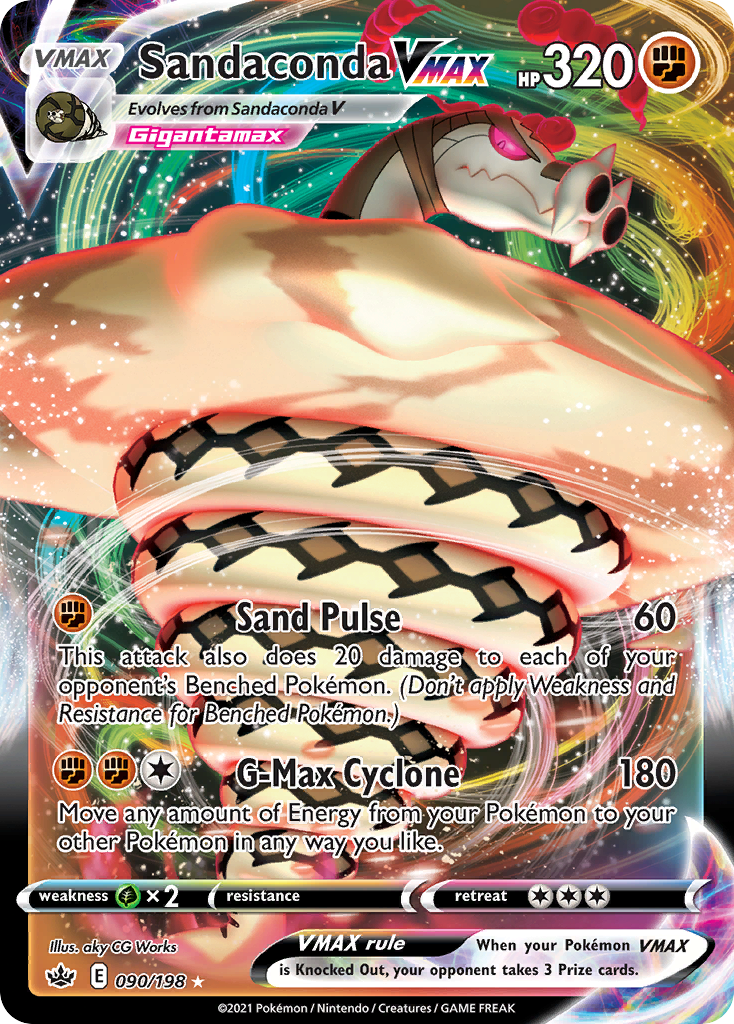 Sandaconda VMAX (90/198) - [Holo Foil] Chilling Reign (CRE)