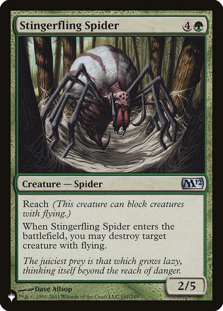 Stingerfling Spider (M12-197) - The List (PLST)