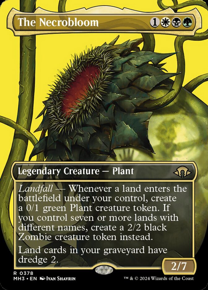 The Necrobloom - [Foil, Borderless] Modern Horizons 3 (MH3)
