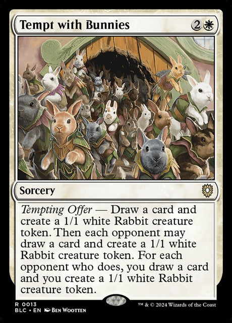 Tempt with Bunnies (13) - Bloomburrow Commander (BLC)