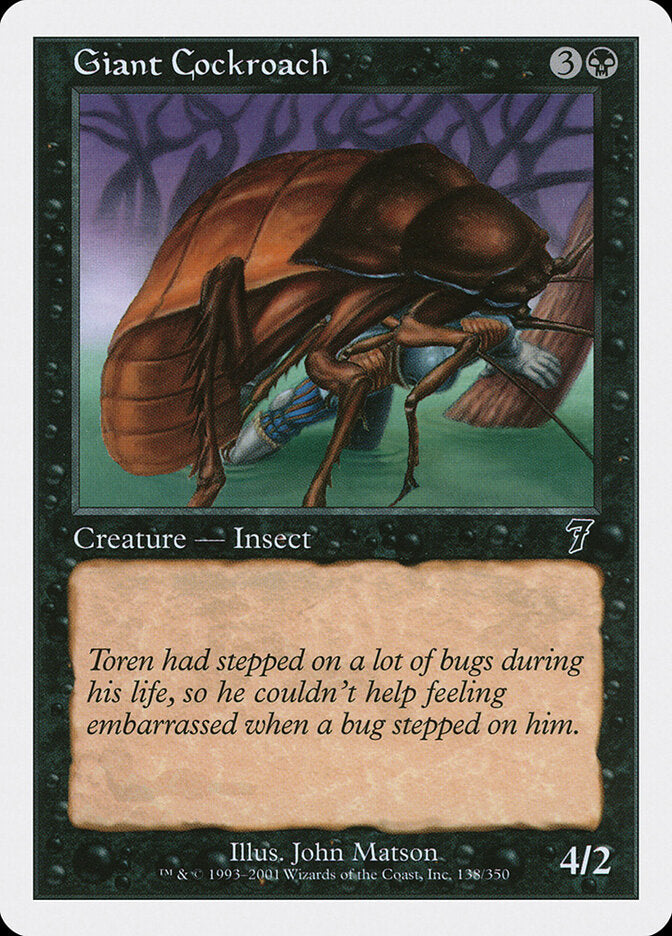 Giant Cockroach (138) - Seventh Edition (7ED)