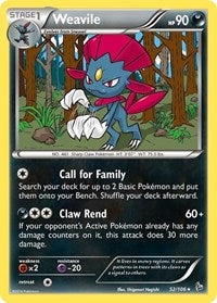 Weavile (52) - XY - Flashfire (FLF)