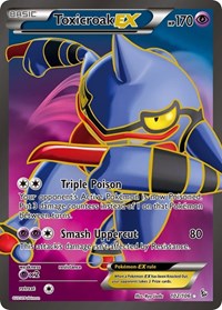 Toxicroak EX 102 Full Art (102) - XY - Flashfire (FLF)