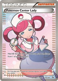Pokemon Center Lady 105 Full Art (105) - XY - Flashfire (FLF)