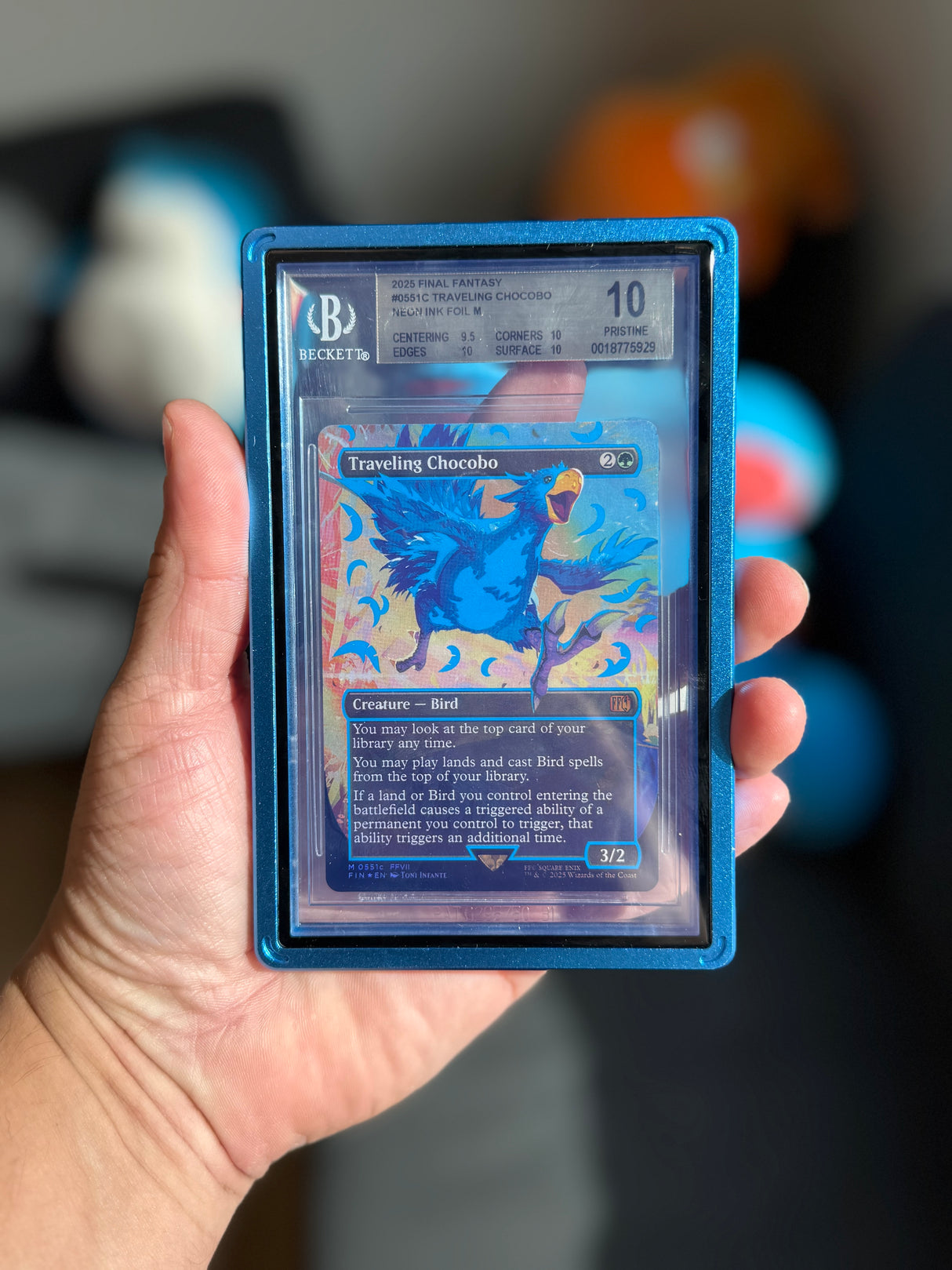 Traveling Chocobo (551c) - [Foil, Graded, BGS 10] Final Fantasy (FIN)