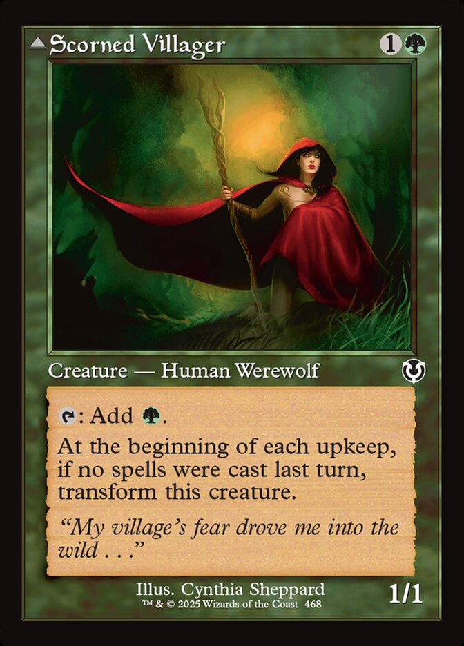 Scorned Villager // Moonscarred Werewolf - [Foil, Retro Frame] Innistrad Remastered (INR)