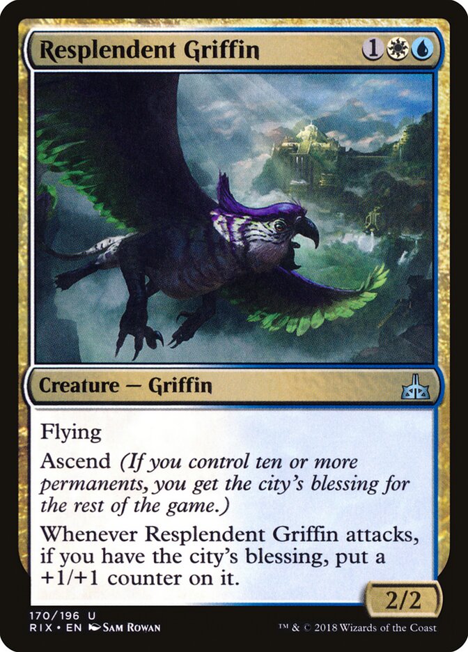 Resplendent Griffin (170) - Rivals of Ixalan (RIX)