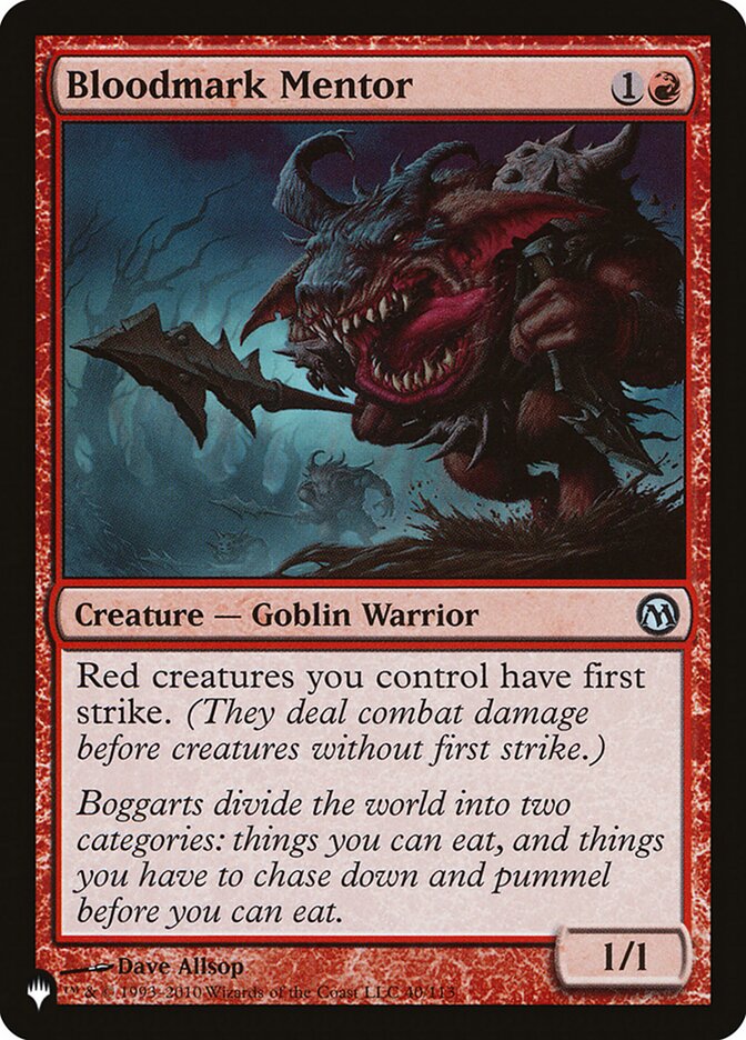 Bloodmark Mentor - The List (PLST)
