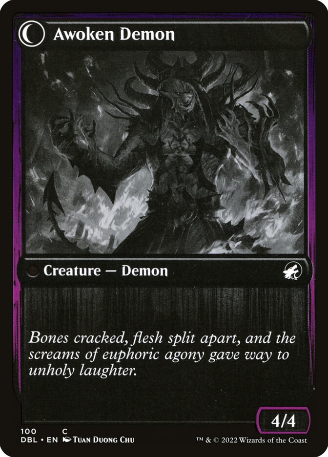 Ecstatic Awakener // Awoken Demon (100) - Innistrad: Double Feature (DBL)
