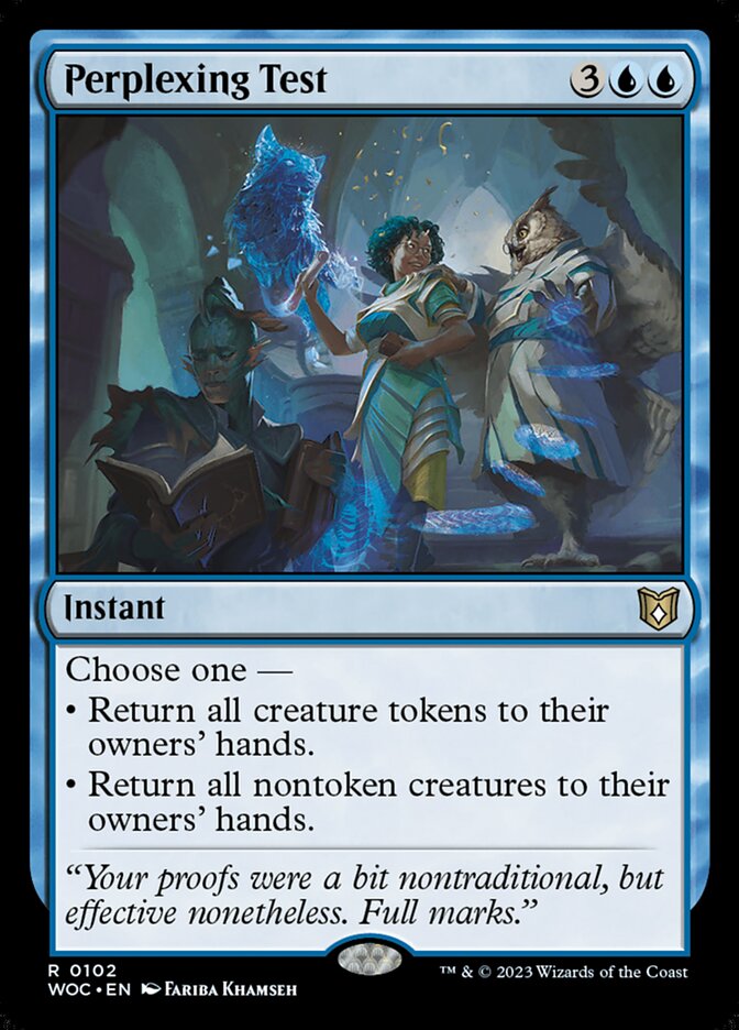 Perplexing Test (102) - Wilds of Eldraine Commander (WOC)