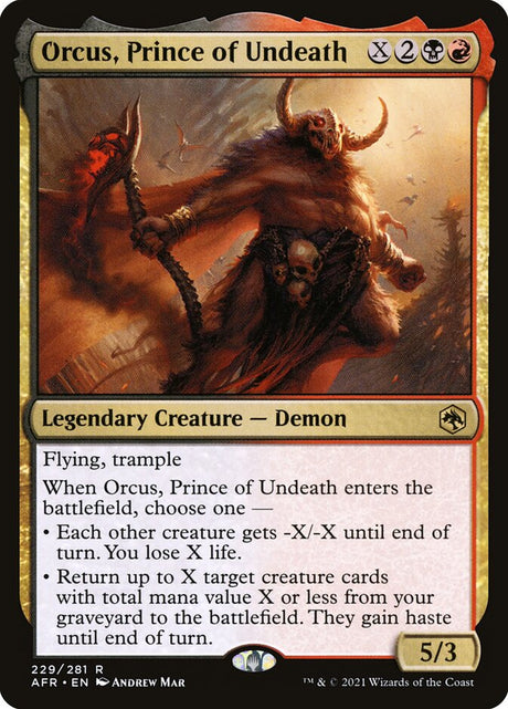 Orcus, Prince of Undeath (229) - Adventures in the Forgotten Realms (AFR)