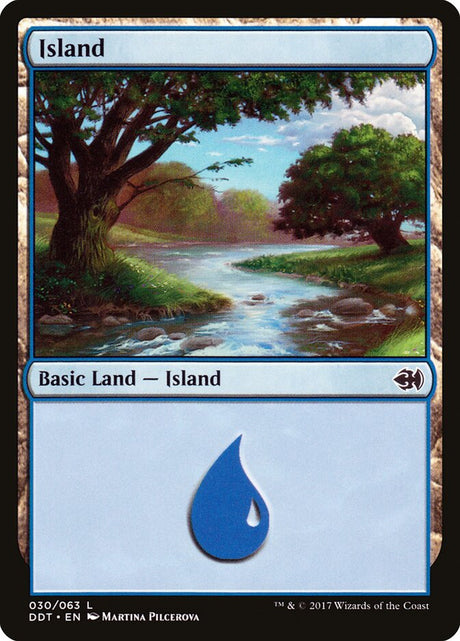 Island (30) - Duel Decks: Merfolk vs. Goblins (DDT)