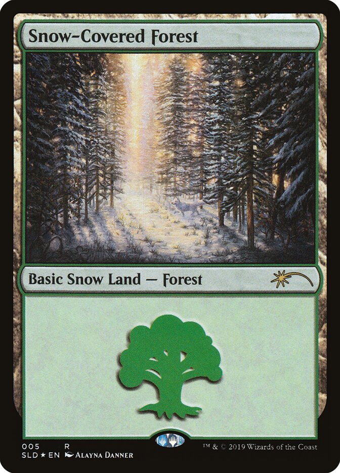 Snow-Covered Forest (5) - Secret Lair Drop (SLD)