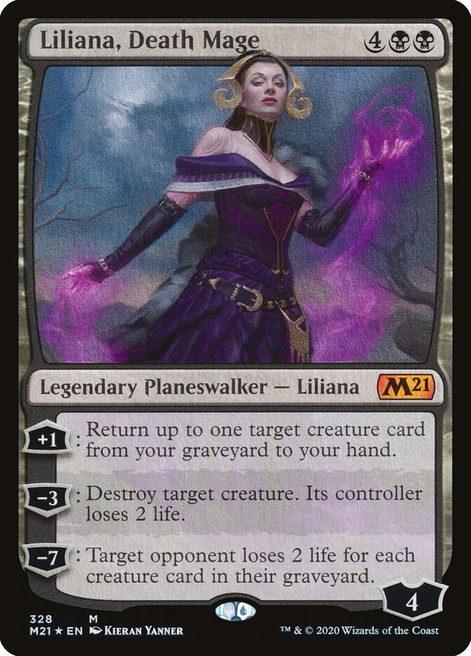 Liliana, Death Mage (328) - Core Set 2021 (M21)