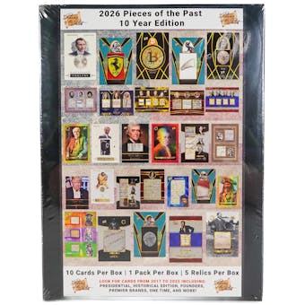 2026 Pieces of the Past 10 Year Edition Hobby Box