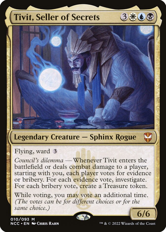 Tivit, Seller of Secrets (10) - New Capenna Commander (NCC)