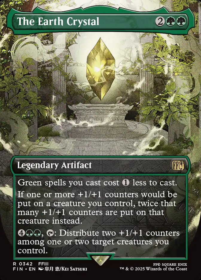 The Earth Crystal (342) - [Foil, Borderless] Final Fantasy (FIN)