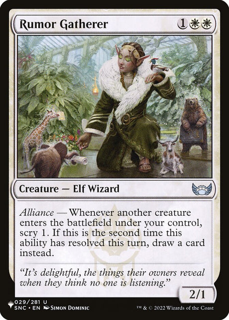 Rumor Gatherer (SNC-29) - The List (PLST)