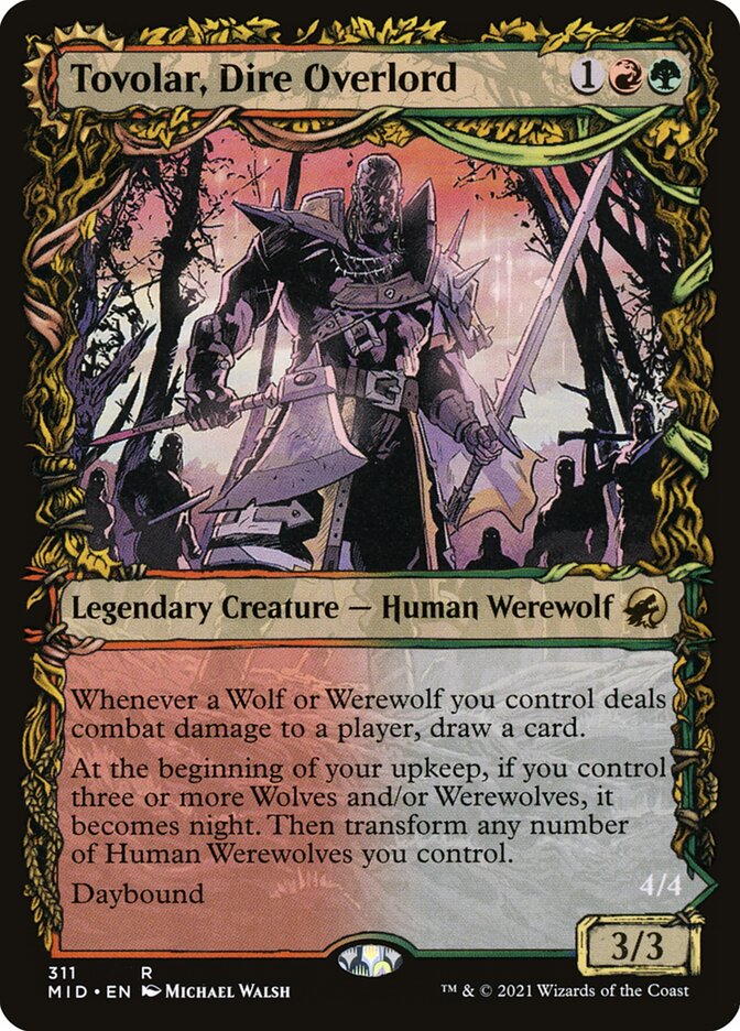Tovolar, Dire Overlord // Tovolar, the Midnight Scourge (311) - Innistrad: Midnight Hunt (MID)