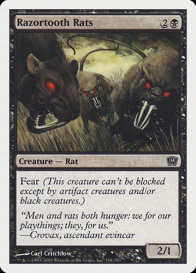 Razortooth Rats (158) - Ninth Edition (9ED)