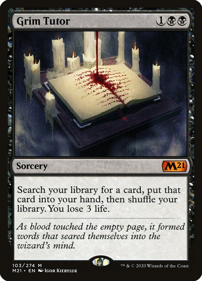 Grim Tutor (103) - Core Set 2021 (M21)